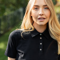 DÁMSKÉ ČERNÉ POLO