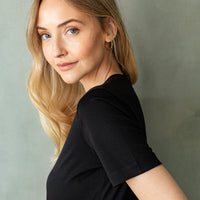 dámské černé tričko, women's black T-shirt