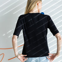 DÁMSKÉ ČERNÉ OVERSIZED TRIČKO