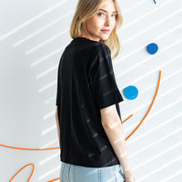 DÁMSKÉ ČERNÉ OVERSIZED TRIČKO