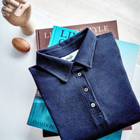 dámské černé polo, women's black cotton polo