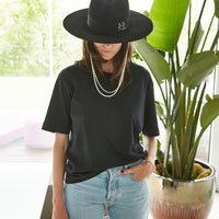 dámské černé oversized tričko, women's black oversized T-shirt