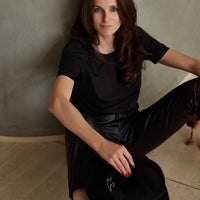 dámské černé tričko, women's black T-shirt