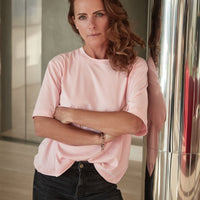 dámské růžové oversized tričko, women's pink oversized T-shirt