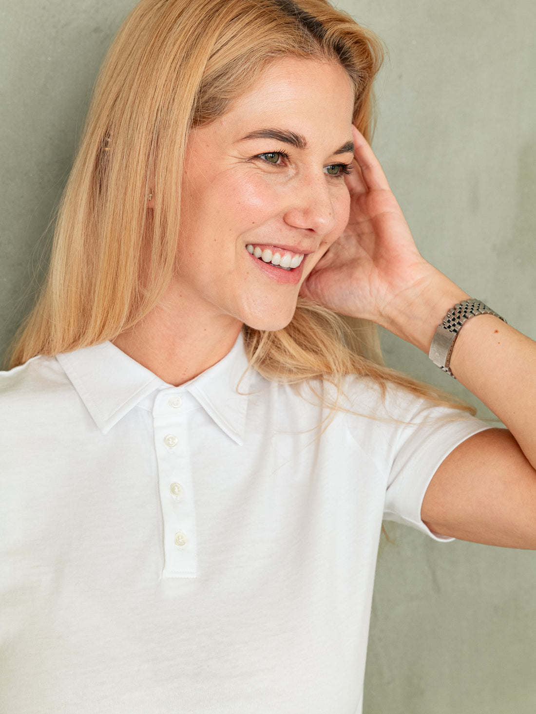 DÁMSKÉ BÍLÉ POLO