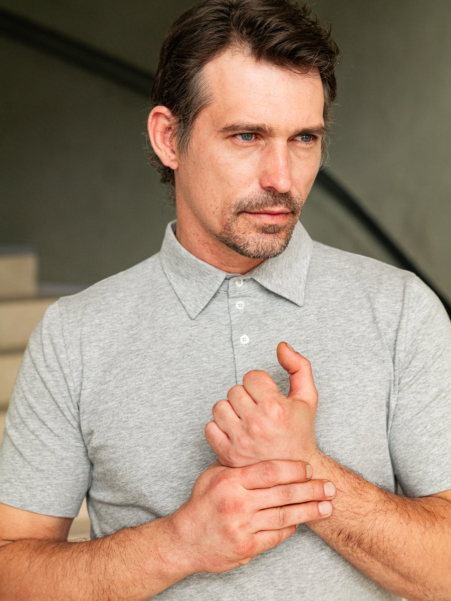 PÁNSKÉ ŠEDÉ POLO