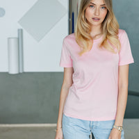 DÁMSKÉ RŮŽOVÉ TRIČKO