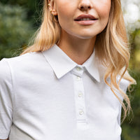 DÁMSKÉ BÍLÉ POLO