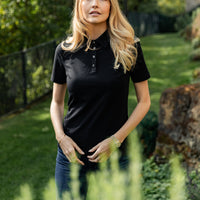 DÁMSKÉ ČERNÉ POLO