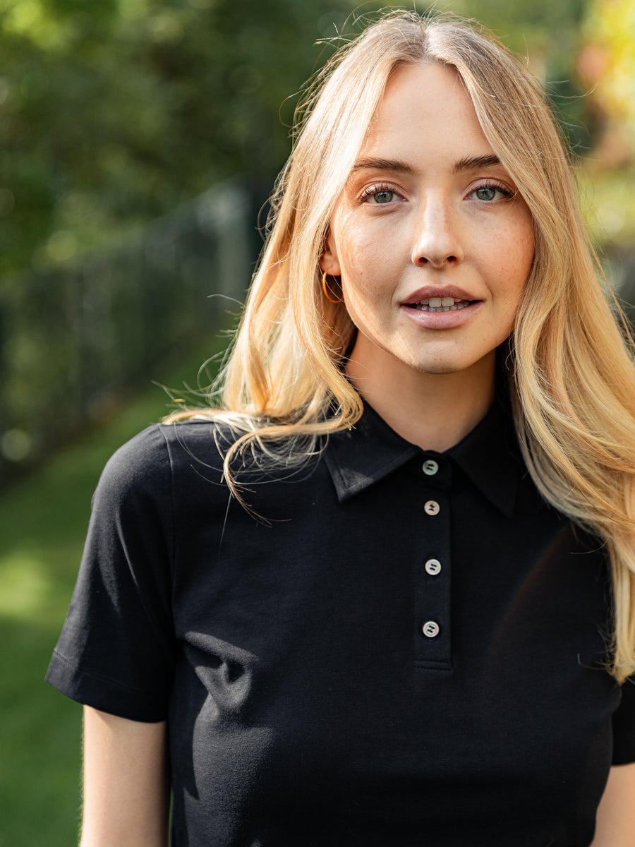 DÁMSKÉ ČERNÉ POLO